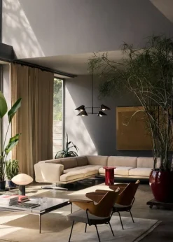 &Tradition Bonnet SC91 chandelier, bronzed - black