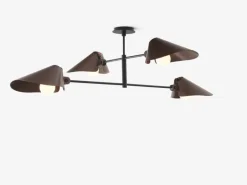 &Tradition Bonnet SC91 chandelier, bronzed - black