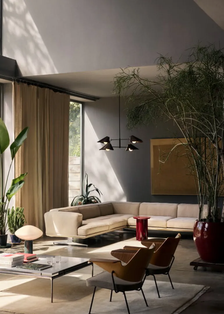 &Tradition Bonnet SC93 chandelier, bronzed - black