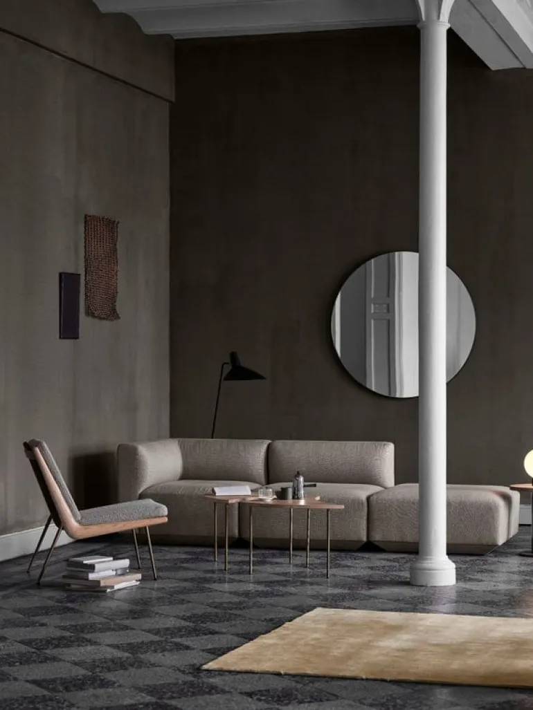 &Tradition Boomerang HM1 lounge chair, Hallingdal 130 - white oiled oak