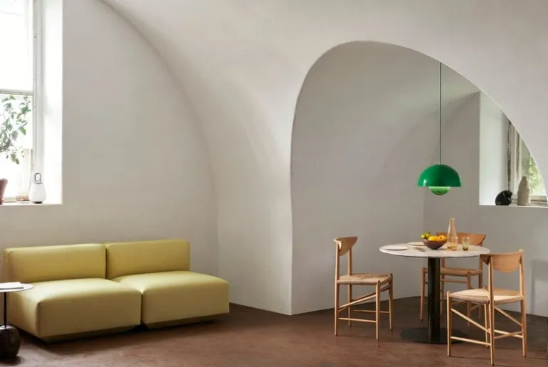 &Tradition Drawn HM3 chair, white oiled oak