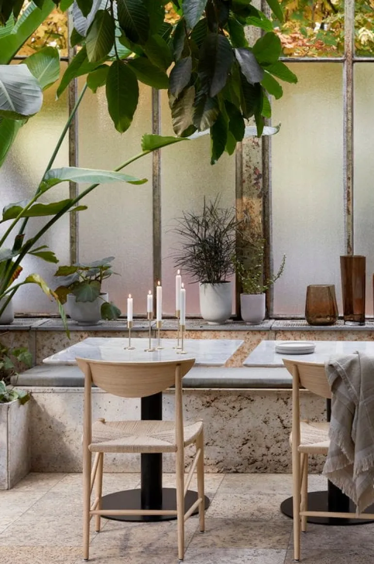 &Tradition Drawn HM3 chair, white oiled oak