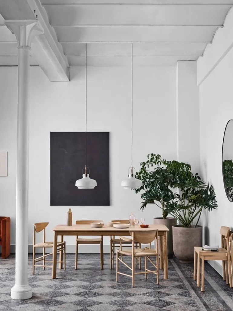 &Tradition Drawn HM3 chair, white oiled oak