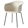 &Tradition Elefy JH28 chair, soft beige - black