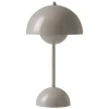 &Tradition Flowerpot VP9 portable table lamp, grey beige