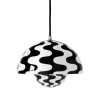 &Tradition Flowerpot VP1 pendant, black - white
