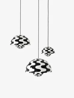 &Tradition Flowerpot VP1 pendant, black - white