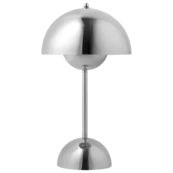 &Tradition Flowerpot VP9 portable table lamp, chrome plated