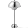 &Tradition Flowerpot VP3 table lamp, chrome plated