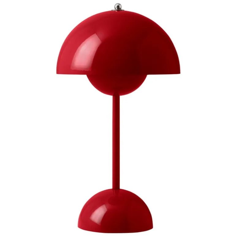 &Tradition Flowerpot VP9 portable table lamp, vermilion red