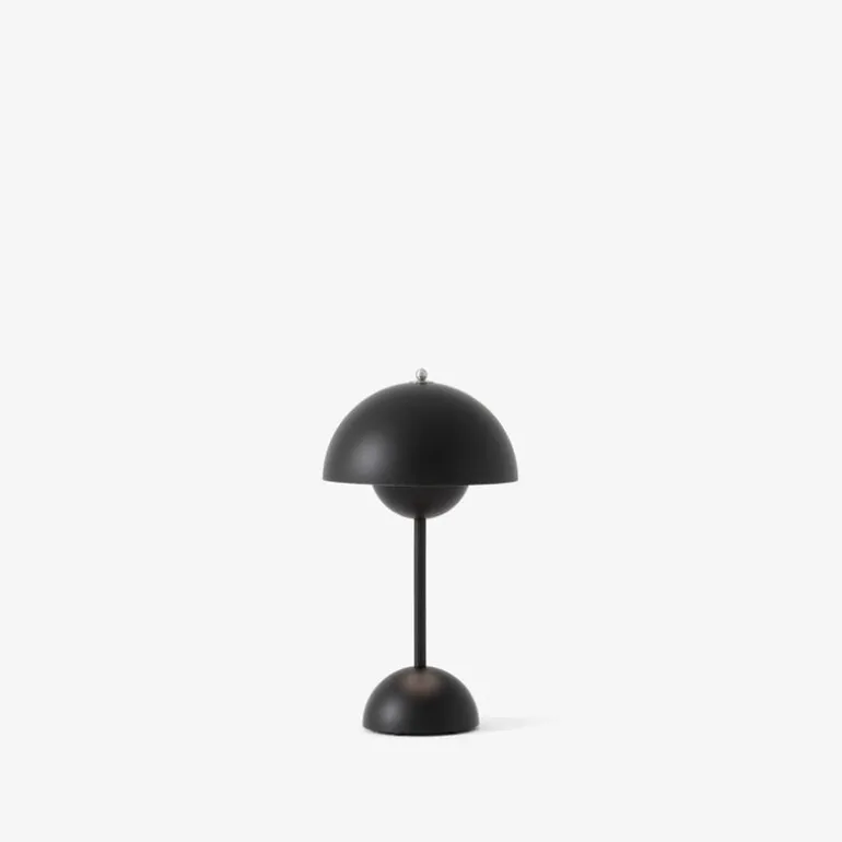 &Tradition Flowerpot VP9 portable table lamp, matt black