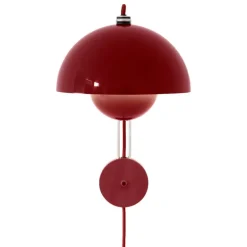 &Tradition Flowerpot VP8 wall lamp, vermilion red