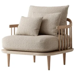 &Tradition Fly SC1 lounge chair, white oiled oak - Karakorum 003