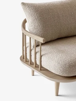 &Tradition Fly SC1 lounge chair, white oiled oak - Karakorum 003