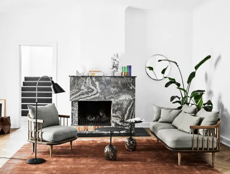 &Tradition Fly SC10 lounge chair, white oiled oak - Hot Madison 094