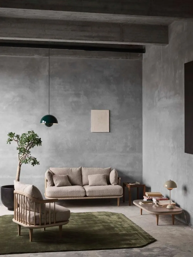 &Tradition Fly SC1 lounge chair, white oiled oak - Hot Madison 094