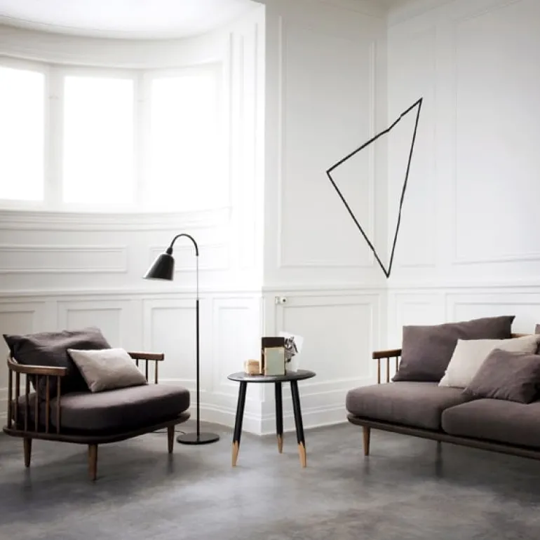 &Tradition Fly SC1 lounge chair, white oiled oak - Hot Madison 094