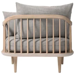 &Tradition Fly SC1 lounge chair, white oiled oak - Hot Madison 094