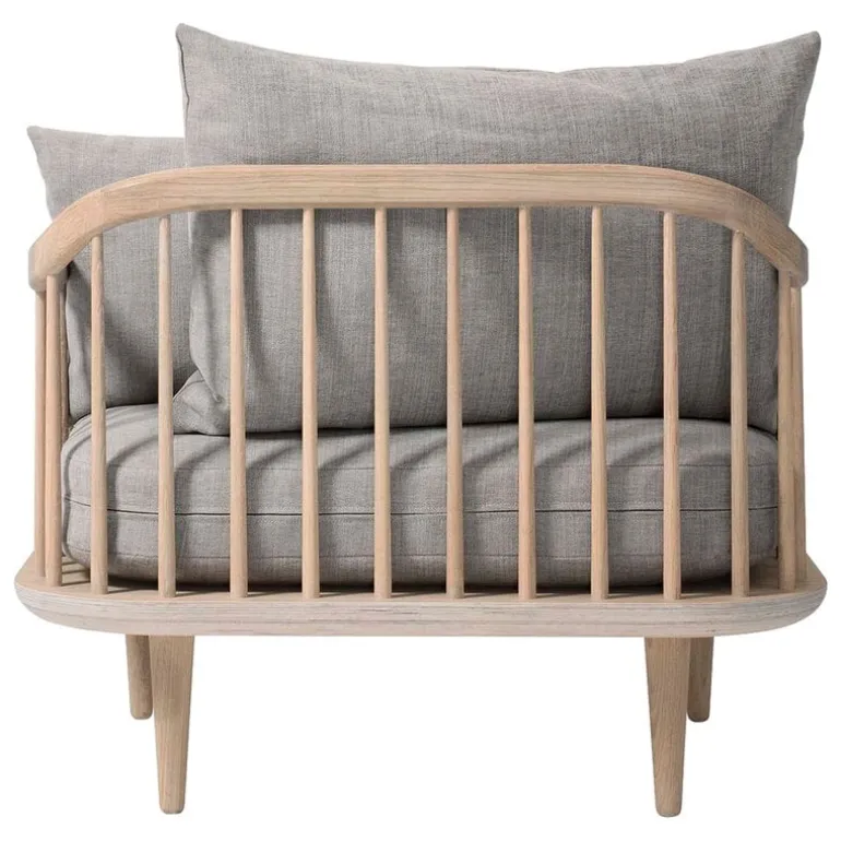 &Tradition Fly SC1 lounge chair, white oiled oak - Hot Madison 094