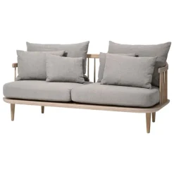 &Tradition Fly SC2 sofa, white oiled oak - Hot Madison 094