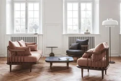 &Tradition Fly SC2 sofa, white oiled oak - Hot Madison 094