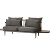 &Tradition Fly SC3 sofa with sidetables, smoked oak - Hot Madison 093