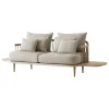 &Tradition Fly SC3 sofa with sidetables, white oiled oak - Karakorum 003