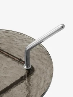 &Tradition Halten SH9 side table, smoked glass - stainless steel