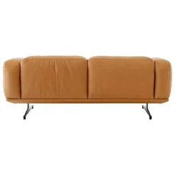 &Tradition Inland AV22 2-seater sofa, black - cognac Noble leather