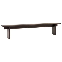 &Tradition Ita OS6 bench, 230 x 30 cm, dark stained oak