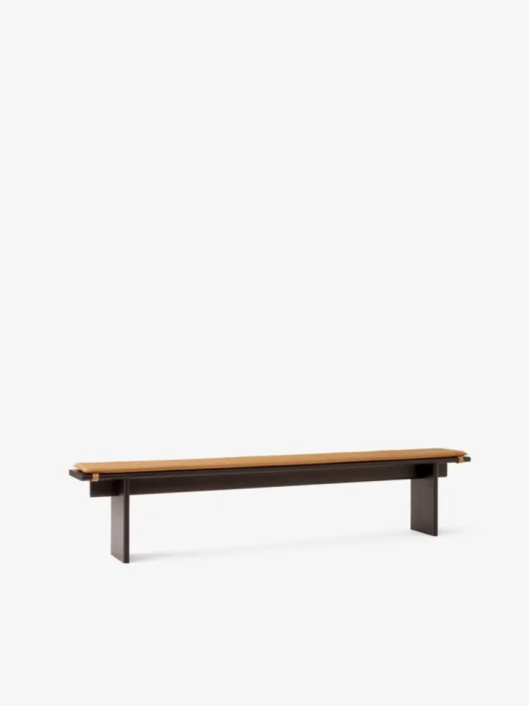 &Tradition Ita OS6 bench, 230 x 30 cm, dark stained oak