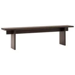 &Tradition Ita OS5 bench, 170 x 30 cm, dark stained oak