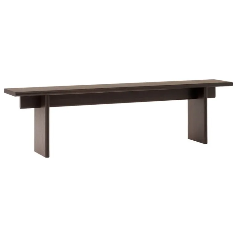 &Tradition Ita OS5 bench, 170 x 30 cm, dark stained oak