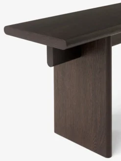 &Tradition Ita OS5 bench, 170 x 30 cm, dark stained oak