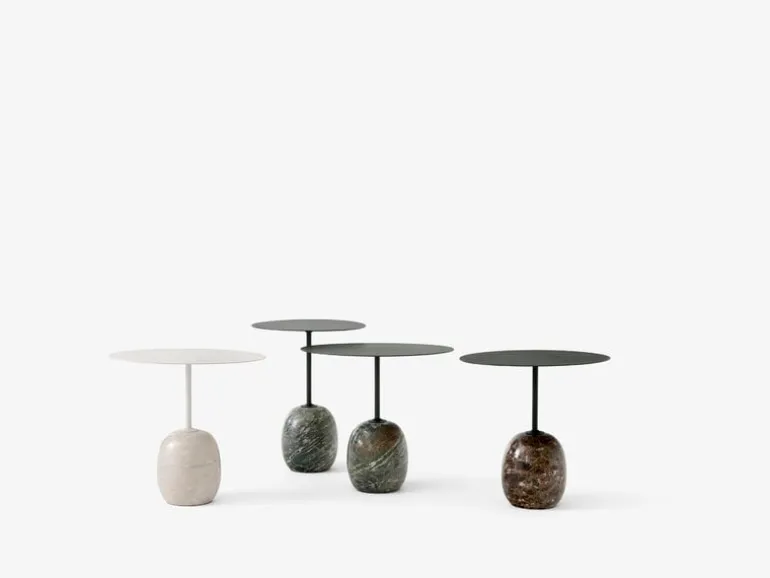 &Tradition Lato LN9 coffee table, black - Emperador marble