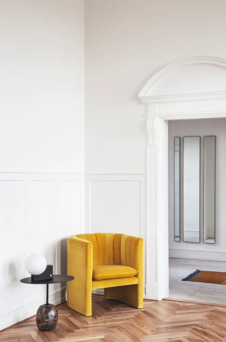 &Tradition Lato LN9 coffee table, black - Emperador marble