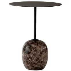 &Tradition Lato LN8 coffee table, black - Emperador marble