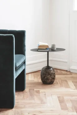 &Tradition Lato LN8 coffee table, black - Emperador marble