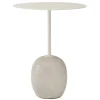 &Tradition Lato LN8 coffee table, white - Cream Diva marble