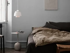 &Tradition Lato LN8 coffee table, white - Cream Diva marble