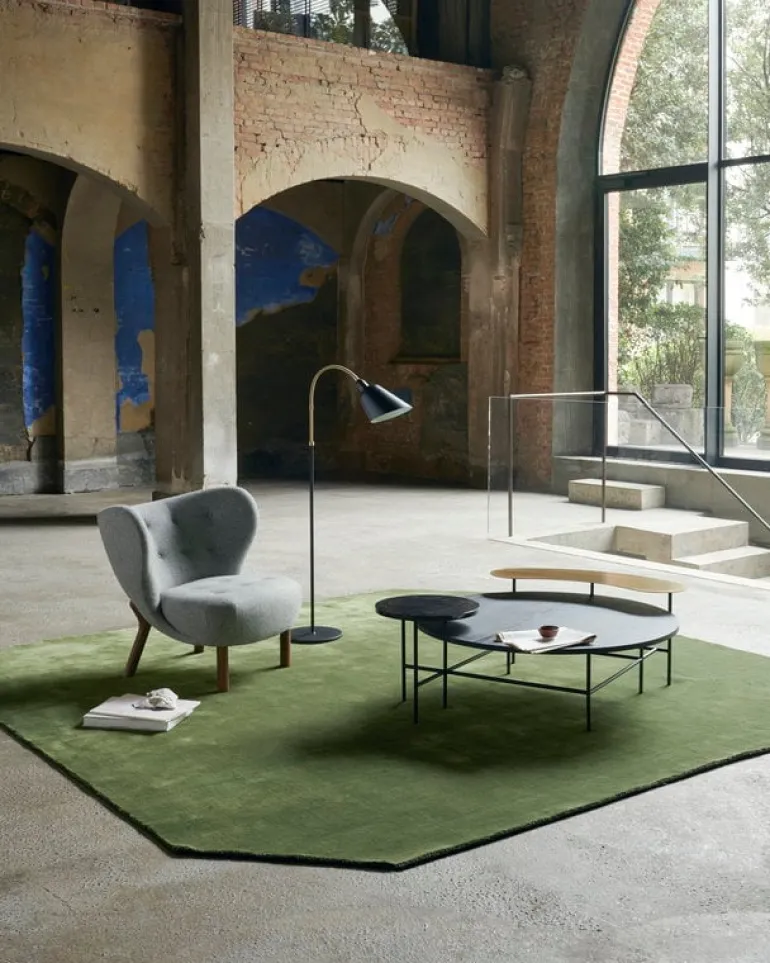 &Tradition Little Petra lounge chair, Hallingdal 130 - walnut