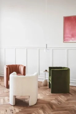 &Tradition Loafer SC23 lounge chair, Ritz 7307 Moss green