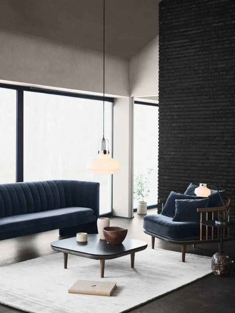 &Tradition Loafer SC26 sofa, Ritz 0408 Blue-gray