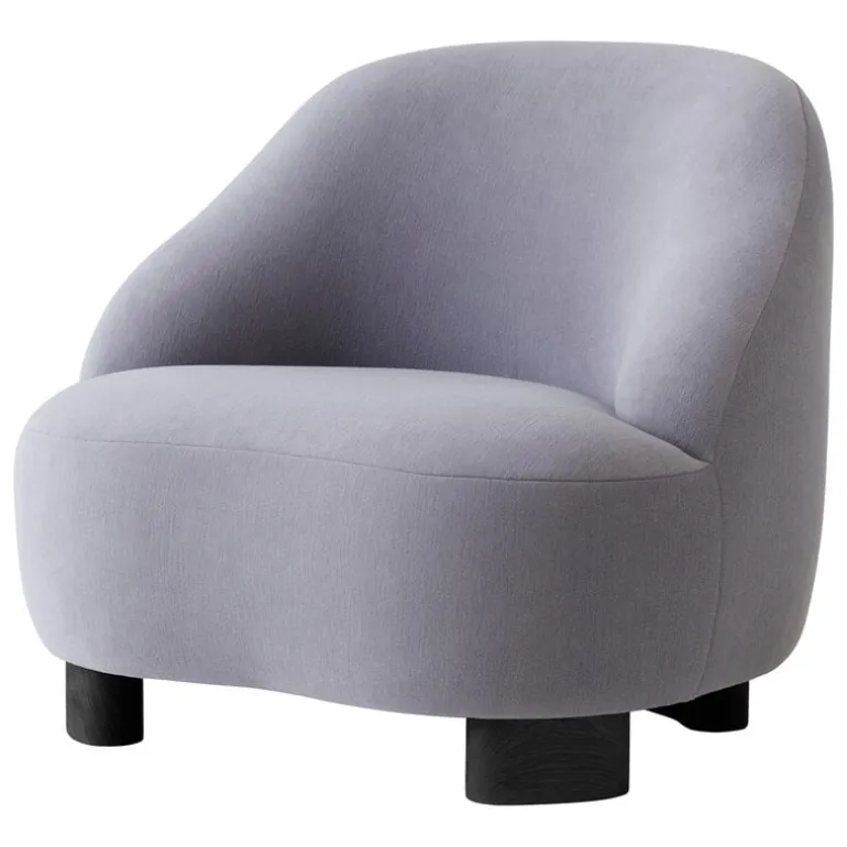 &Tradition Margas LC1 lounge chair, black lacquered oak - Gentle 133