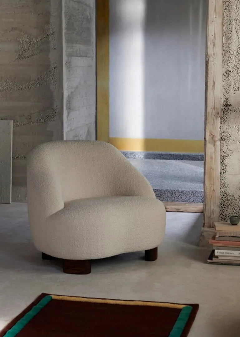 &Tradition Margas LC1 lounge chair, black lacquered oak - Gentle 133