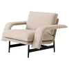 &Tradition Meantime AV29 lounge chair, warm black - beige Hallingdal 0220