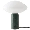 &Tradition Mist table lamp AP17, Guatemala Verde marble - opal glass
