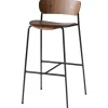 &Tradition Pavilion AV7 / AV9 bar stool, lacquered walnut