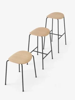 &Tradition Pavilion AV36 stool, lacquered oak