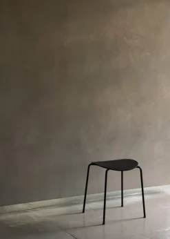 &Tradition Pavilion AV36 stool, black lacquered oak